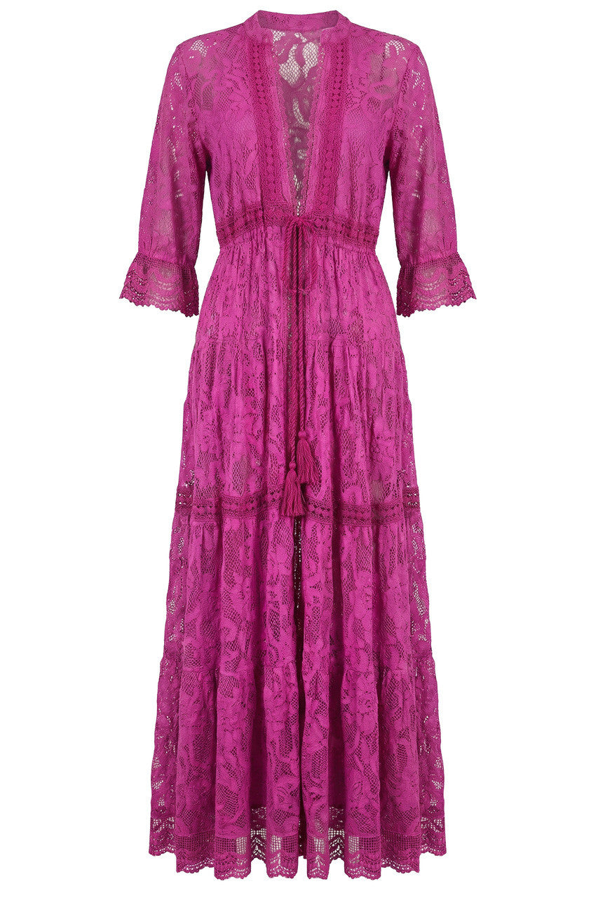 Vestaglia colors in pizzo