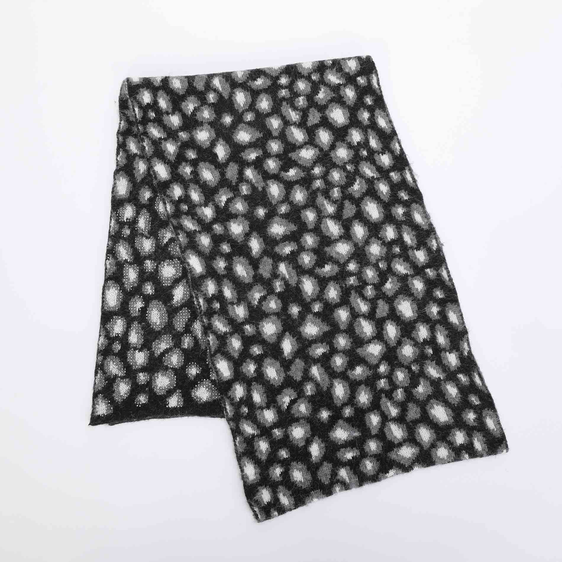 SCIARPA LEOPARDATA CON STRASS