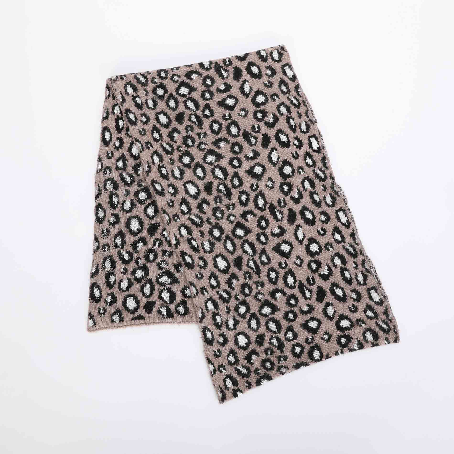 SCIARPA LEOPARDATA CON STRASS