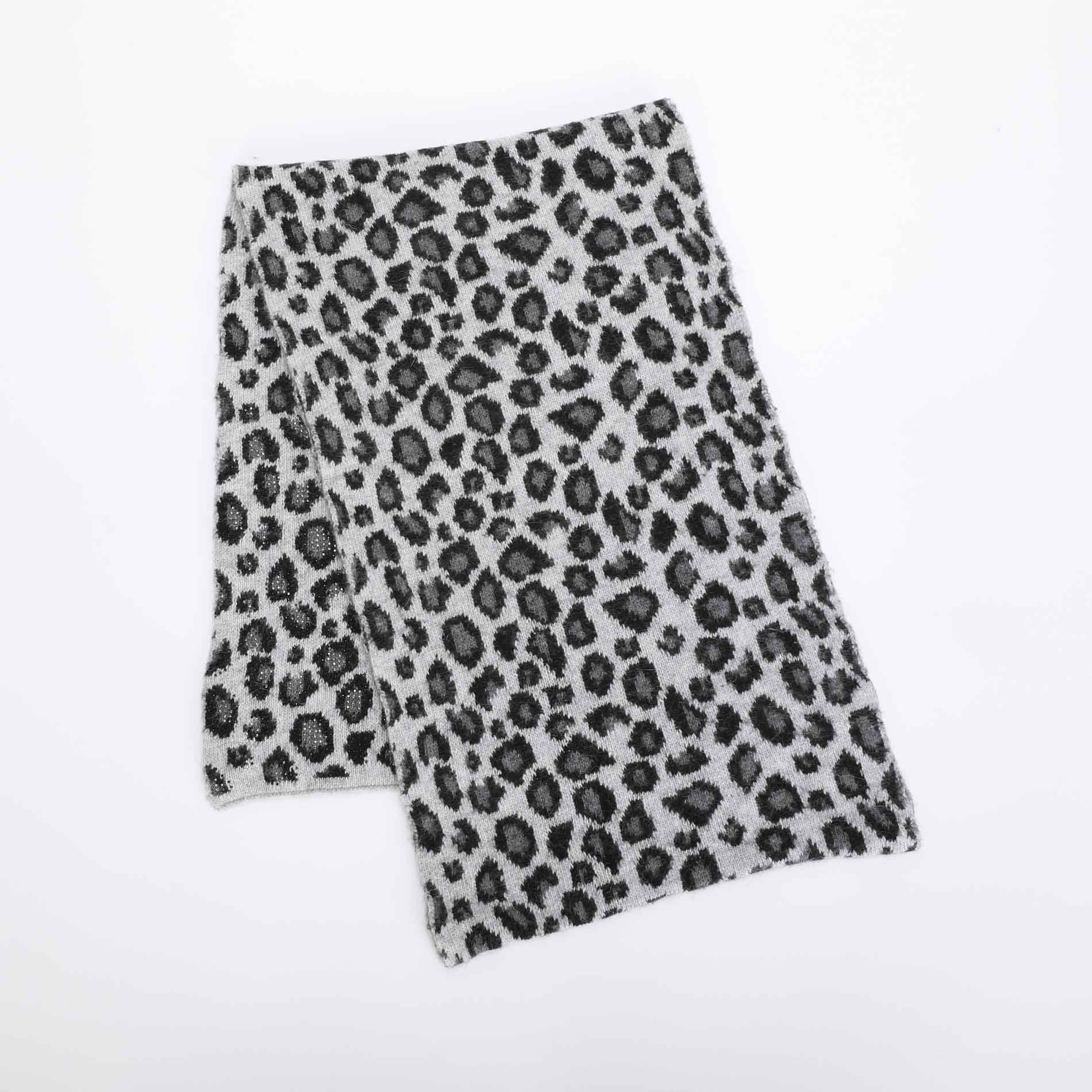 SCIARPA LEOPARDATA CON STRASS