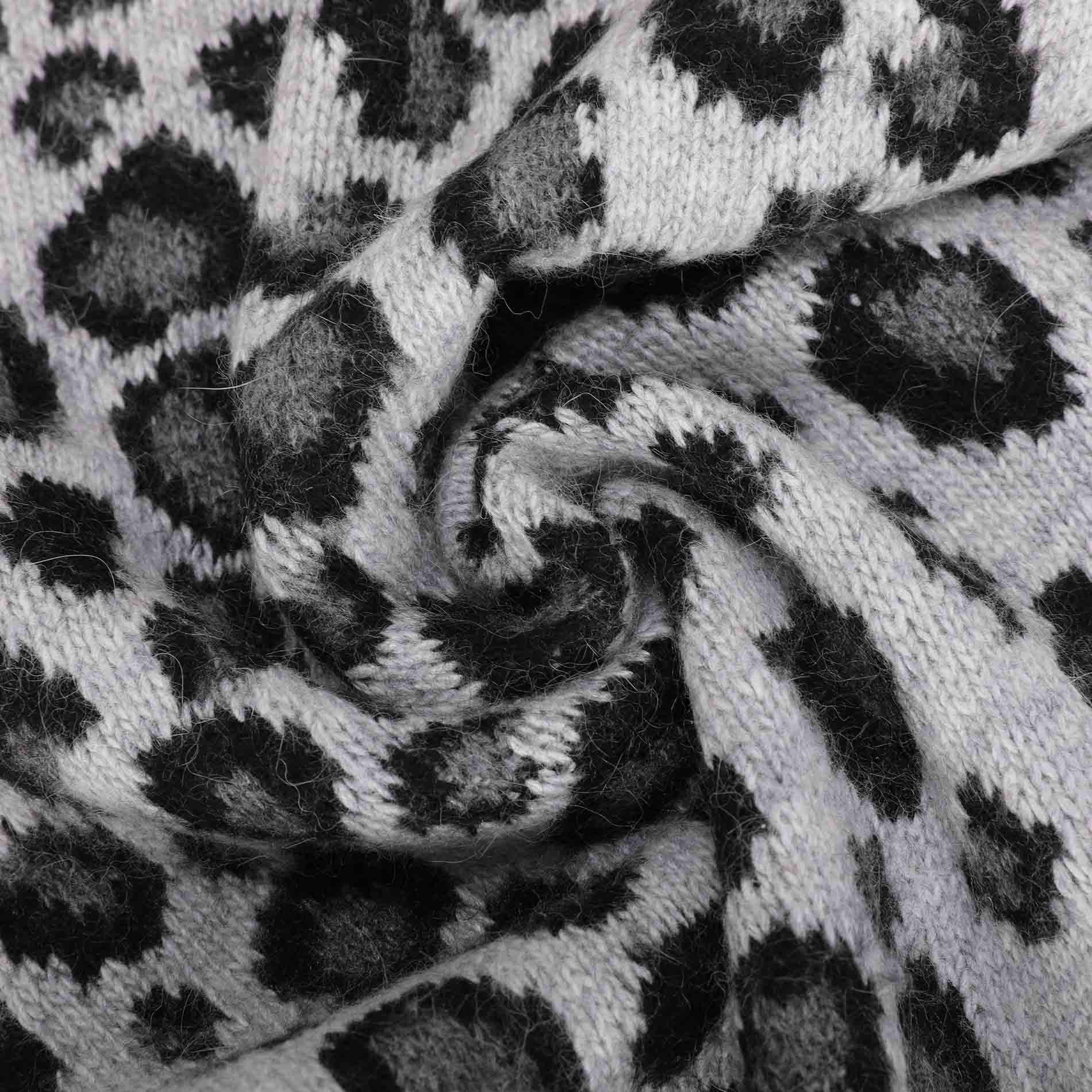 SCIARPA LEOPARDATA CON STRASS