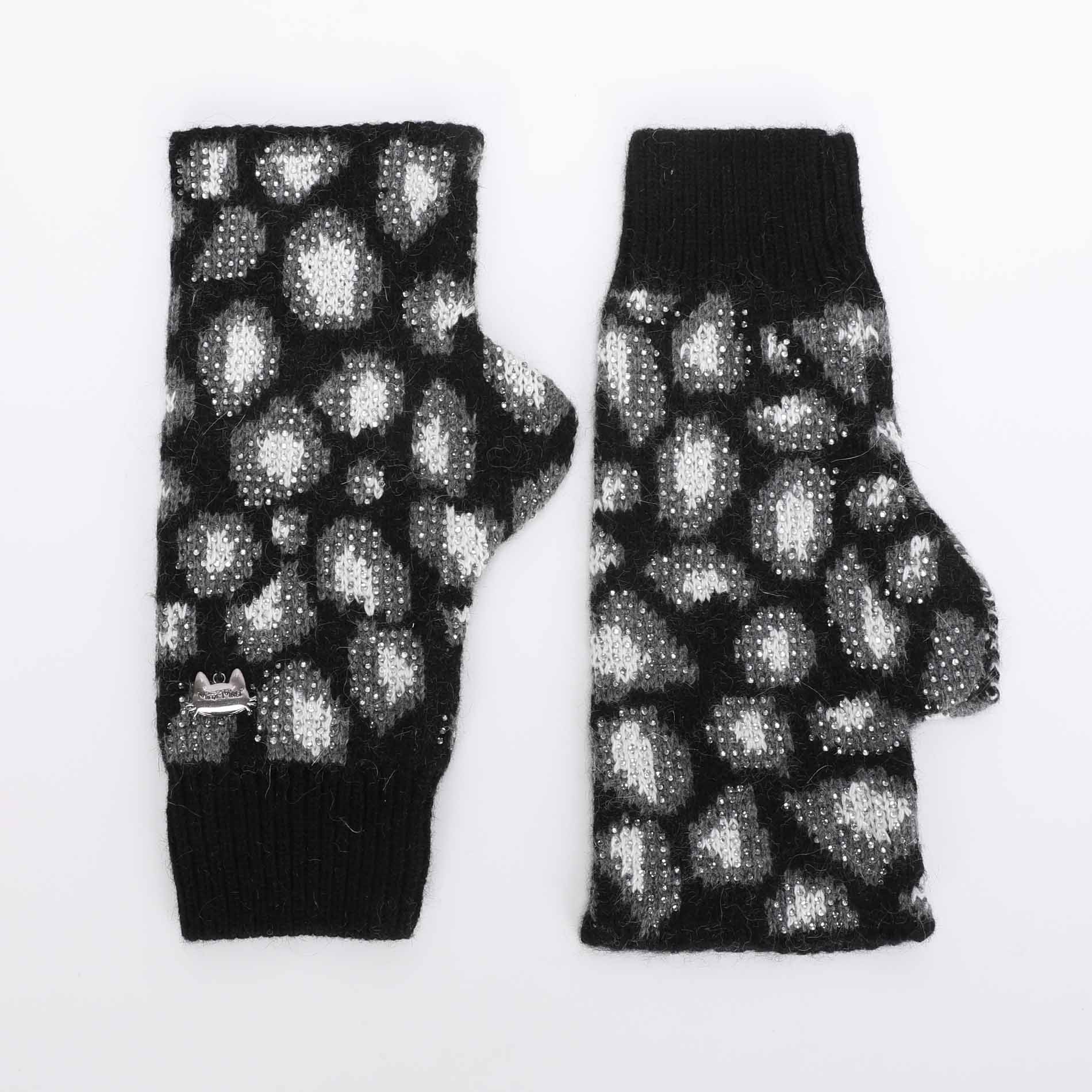 MANICOTTI LEOPARDATI CON STRASS