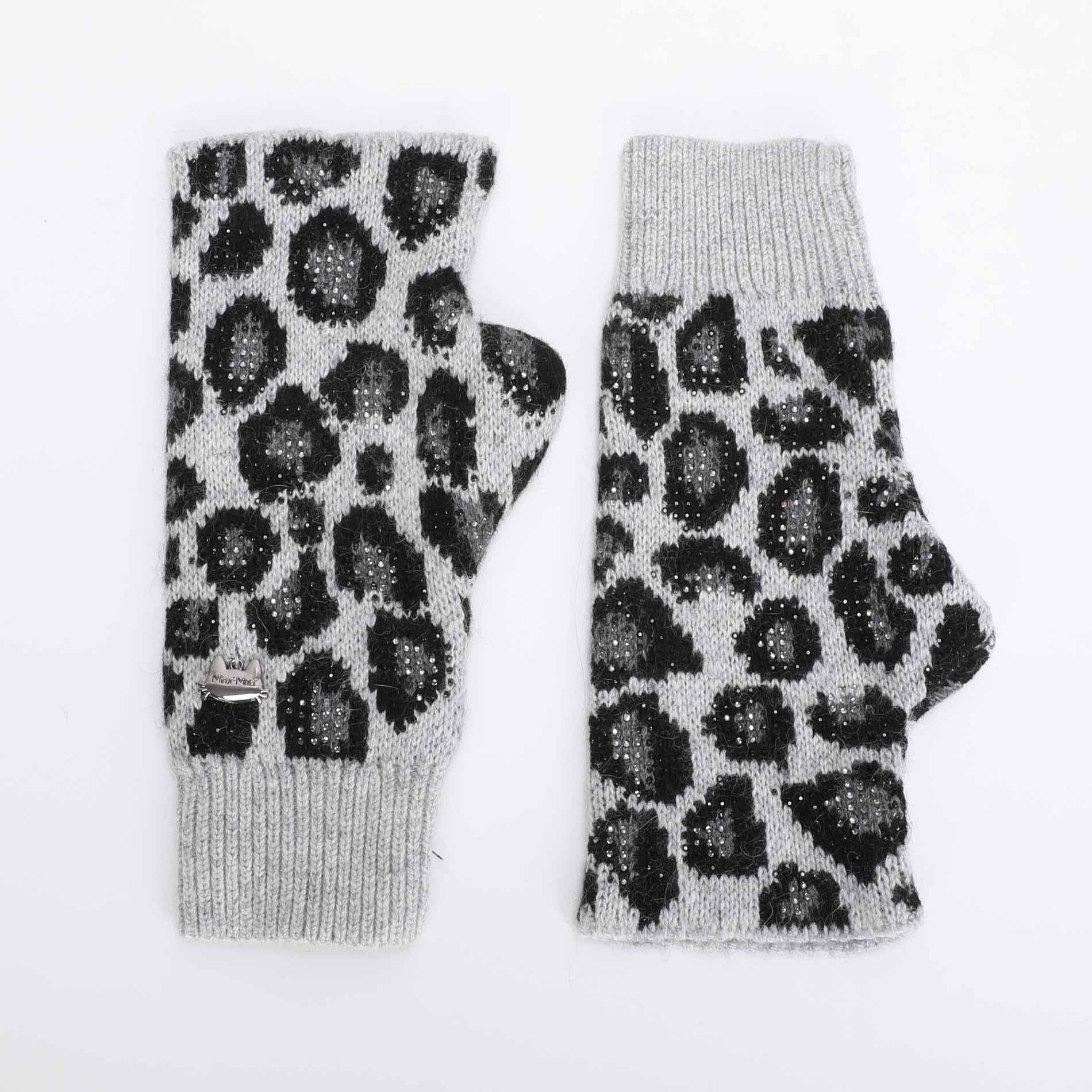 MANICOTTI LEOPARDATI CON STRASS