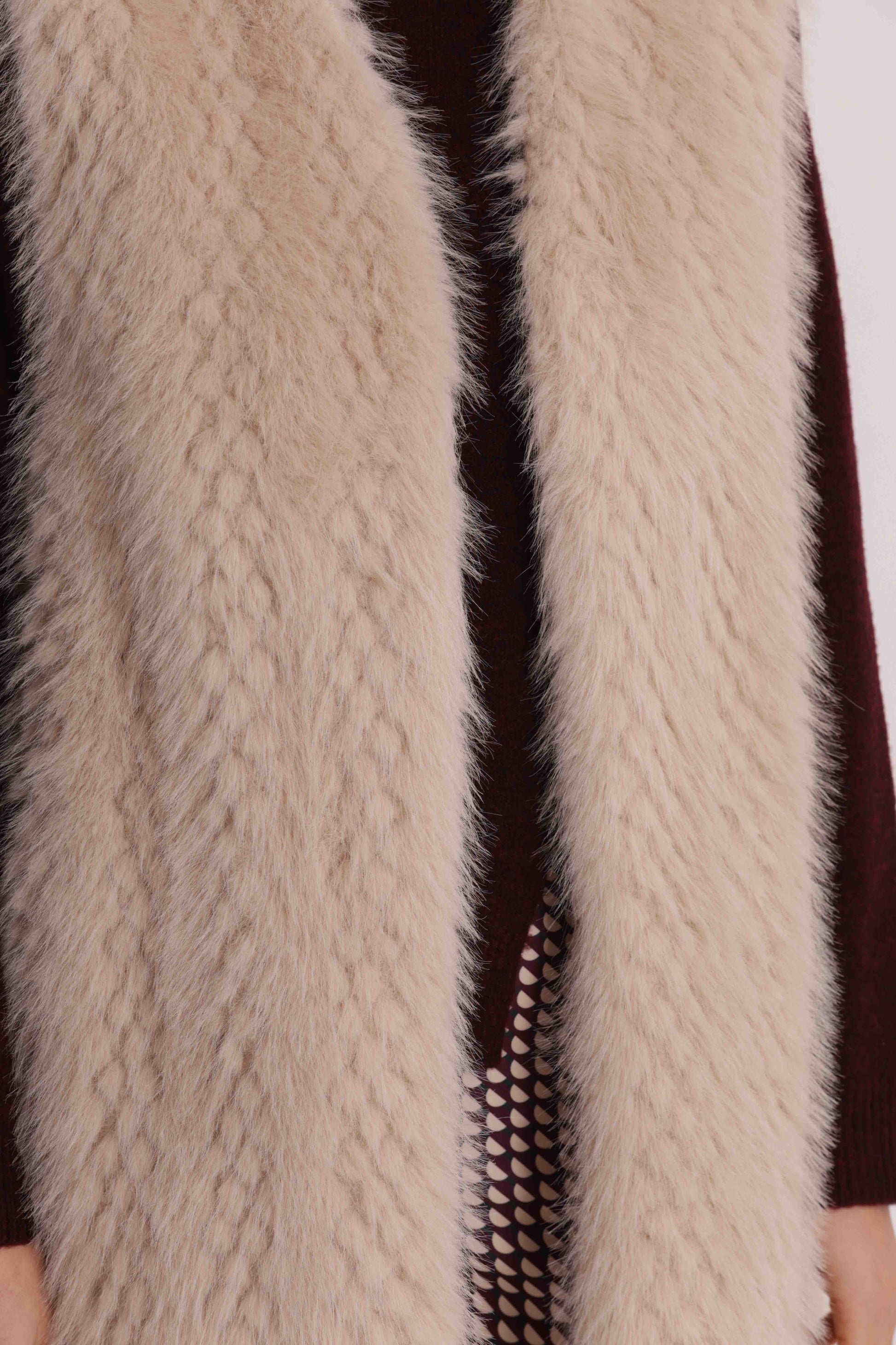GILET LUNGO EFFETTO MONTONE