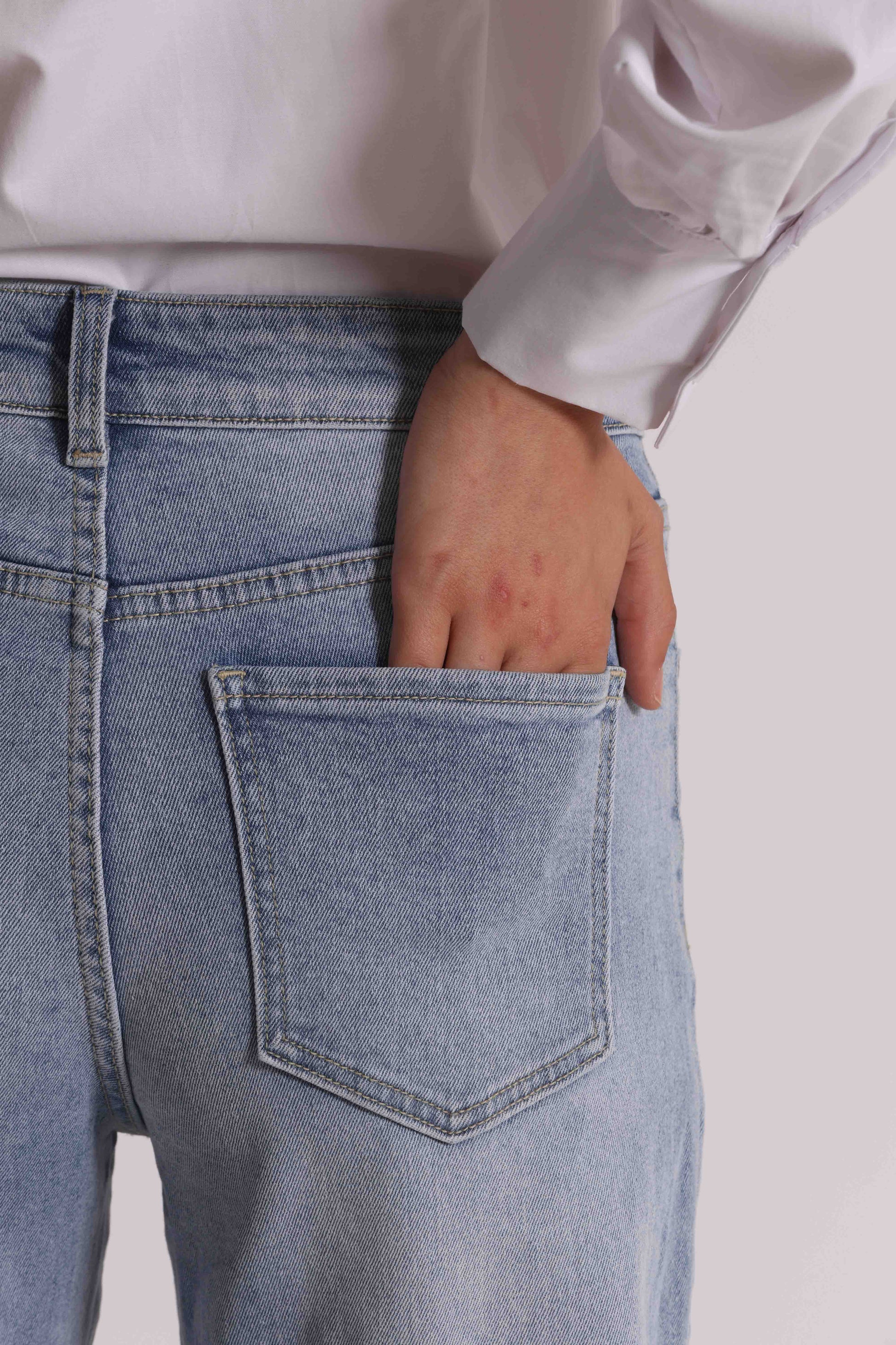 JEANS A VITA ALTA WIDE LEG