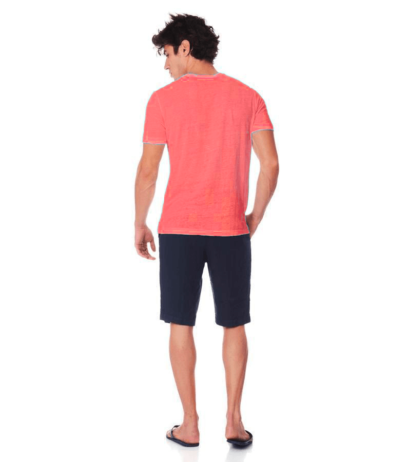 ZEYBRA-T-SHIRT UOMO LINO CORALLO