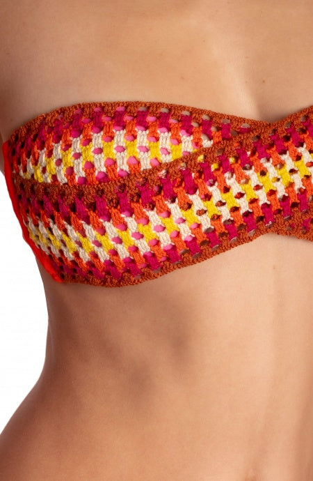 PIN UP STARS-BIKINI FASCIA IMBOTTITA CON PASSAMANERIA CROCHET