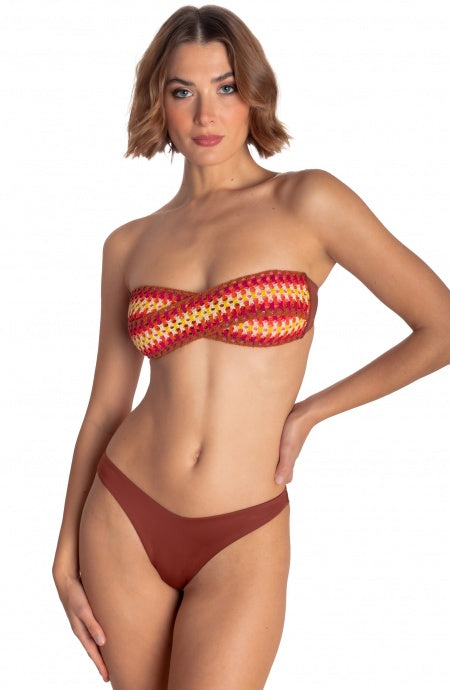 PIN UP STARS-BIKINI FASCIA IMBOTTITA CON PASSAMANERIA CROCHET