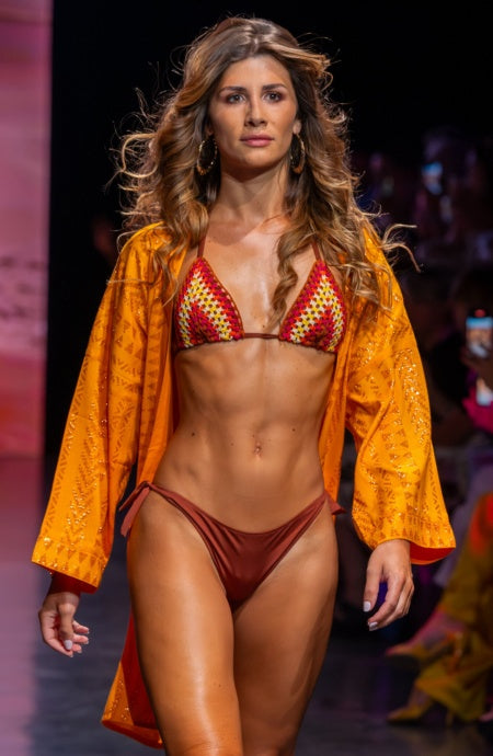PIN UP STARS-BIKINI TRIANGOLO IMBOTTITO CON PASSAMANERIA CROCHET